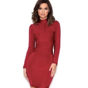 BRAND NEW House of CB Red Bandage Dress